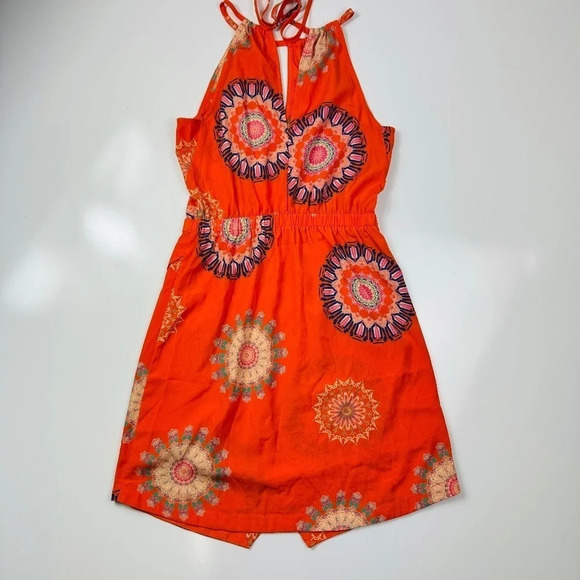 Orange Halter Casual Dress Size‎ Small - Picture 13 of 13